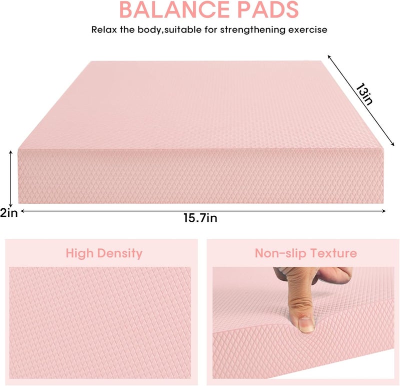 MBKHFLL Exercise Balance Pad，Balance Foam Mat for Physical Therapy Equipment & Strength Stability Training, Slip Resistant Foam Mat for Yoga, Pilates, Meditation，Gardening knee pads - Image 2